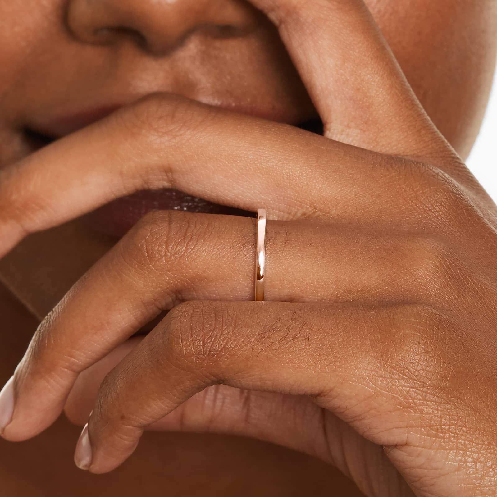 Wedding Ring In 14K Rose Gold (2.00mm)