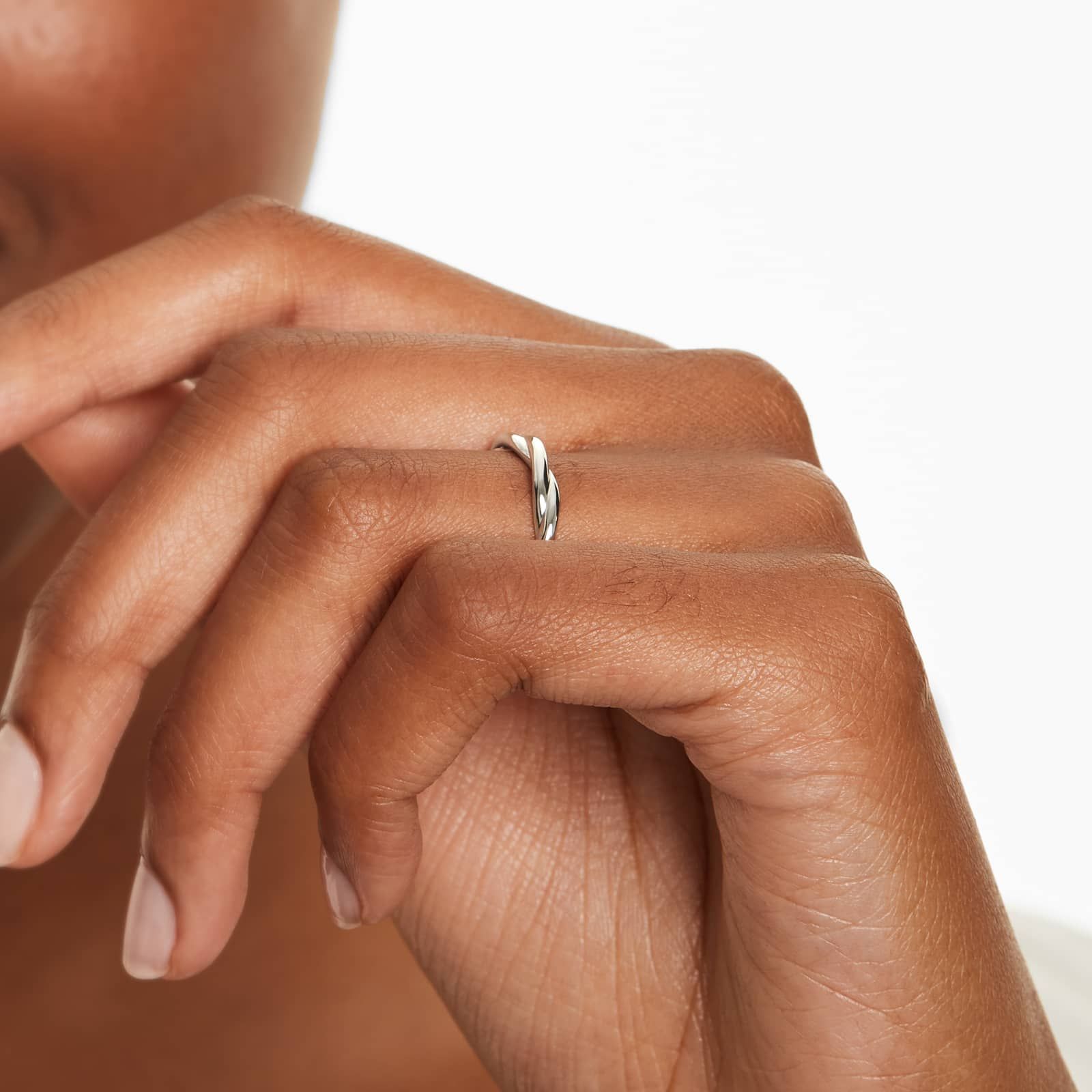 Rope Wedding Ring In 14K White Gold (2.00mm)