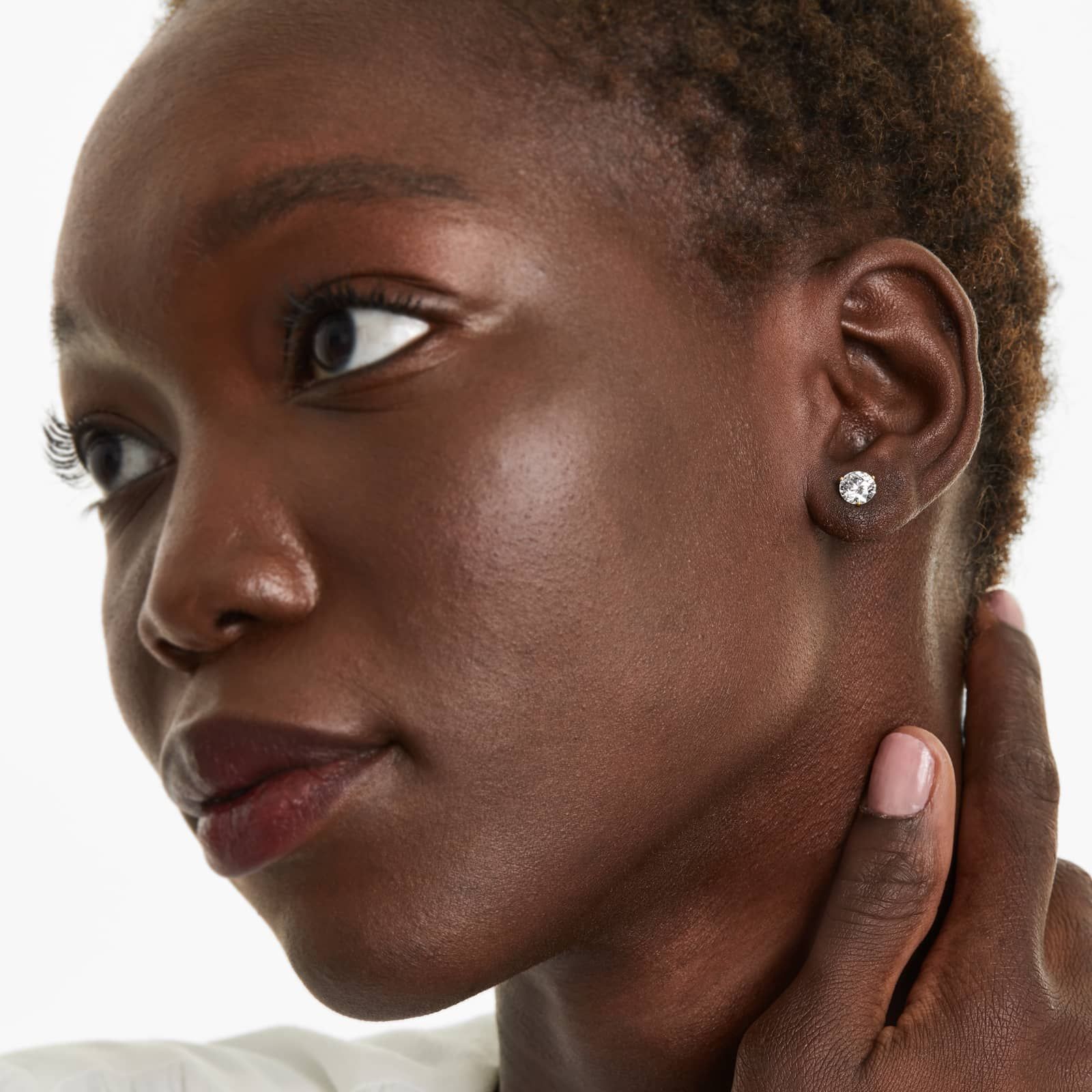 Three Prong Martini 2 CTW Lab-Grown Diamond Stud Earrings In 14K Yellow Gold