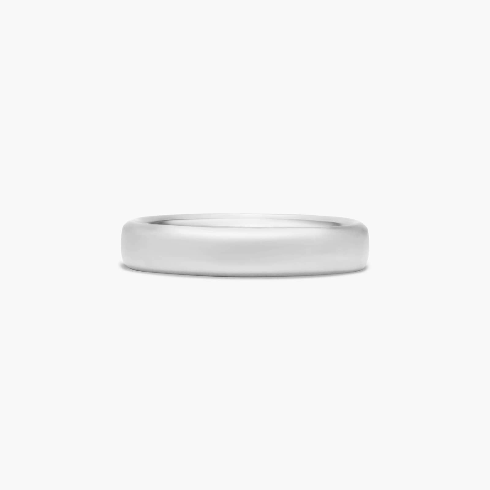Chrome Comfort Fit European Men's Wedding Band In Cobalt (4.50mm)