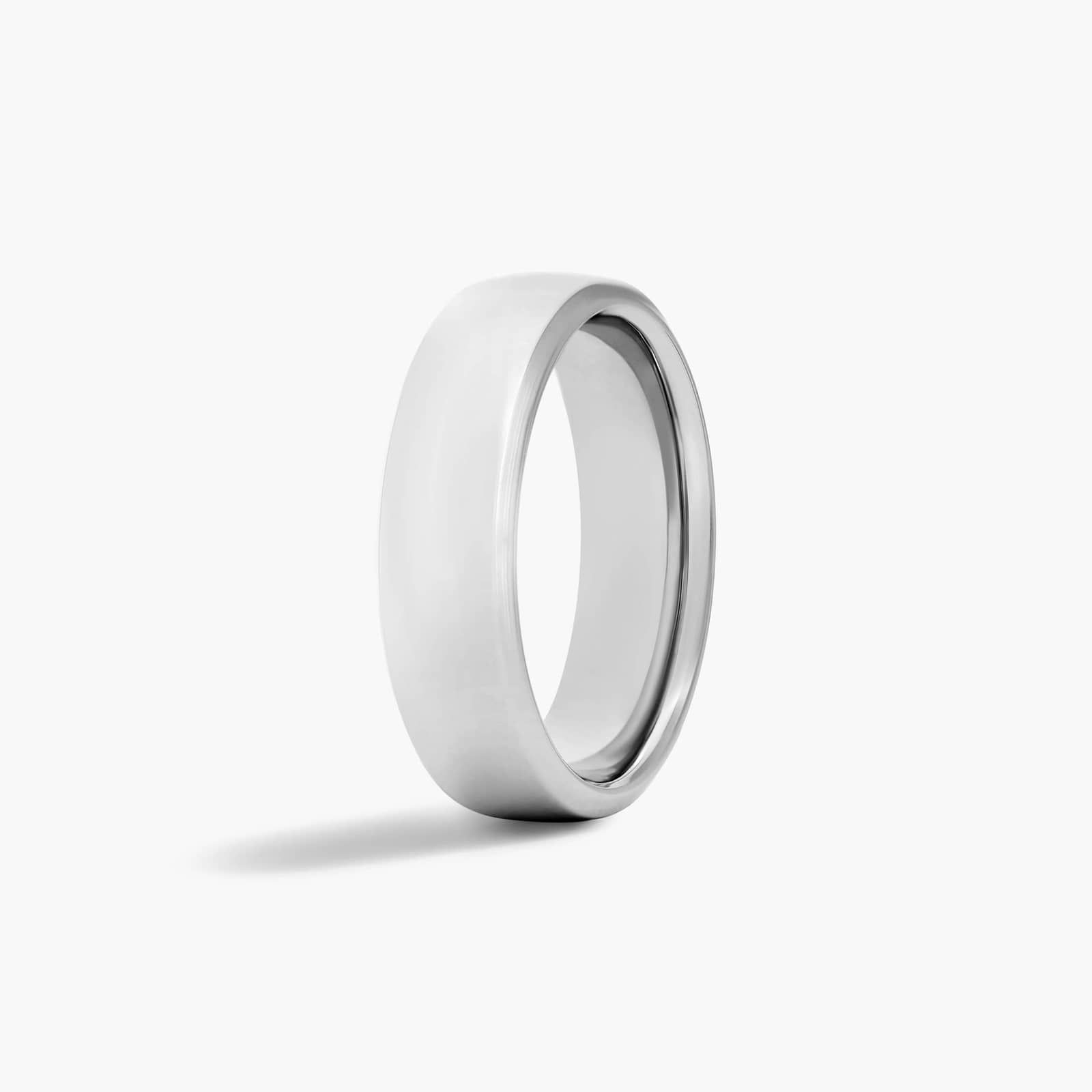 Chrome Comfort Fit European Men's Wedding Band In Cobalt (6.50mm)