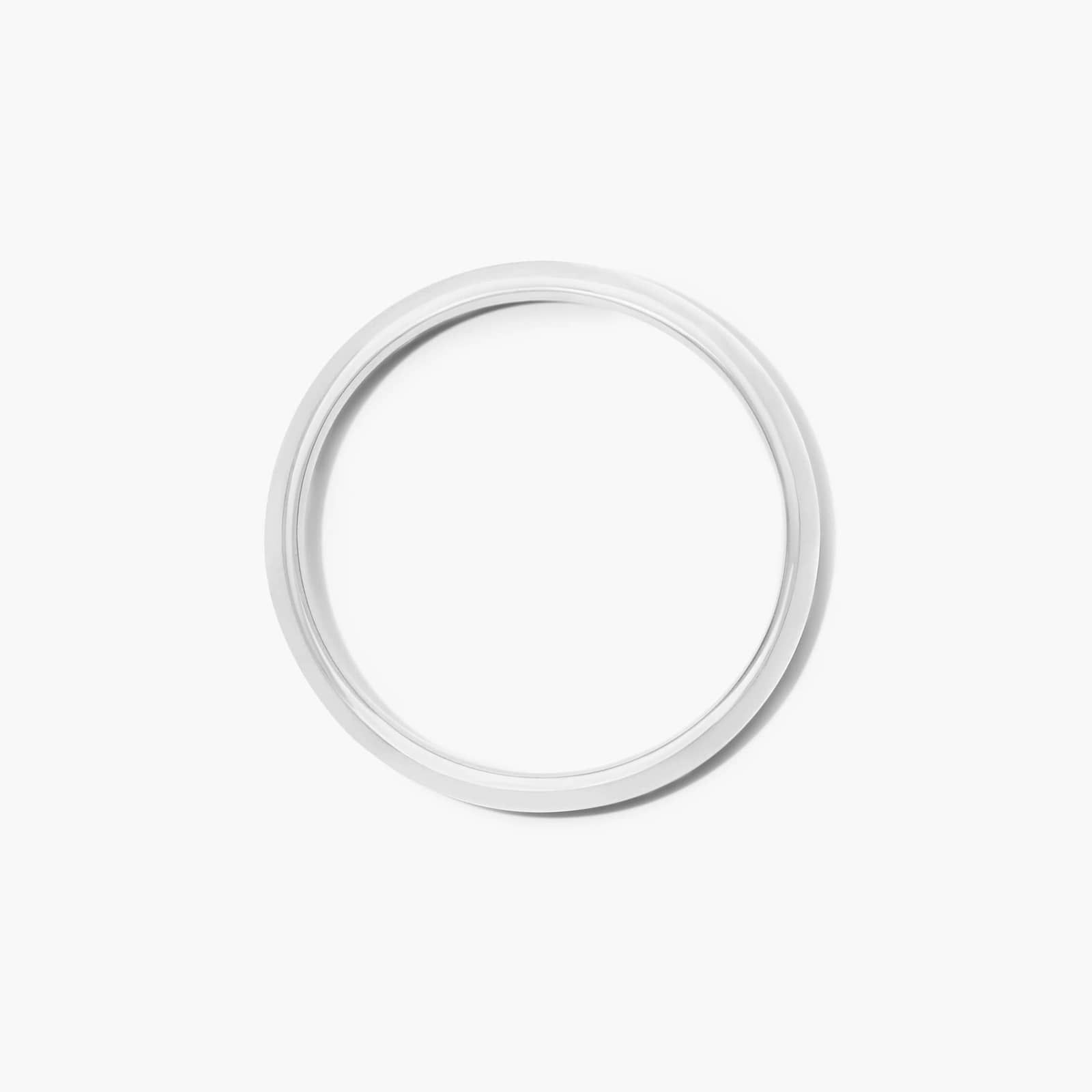 Knife Edge Wedding Ring In 14K White Gold (2.00mm)