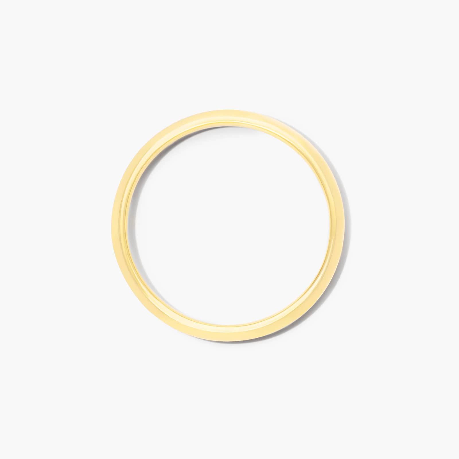 Knife Edge Wedding Ring In 18K Yellow Gold (2.00mm)