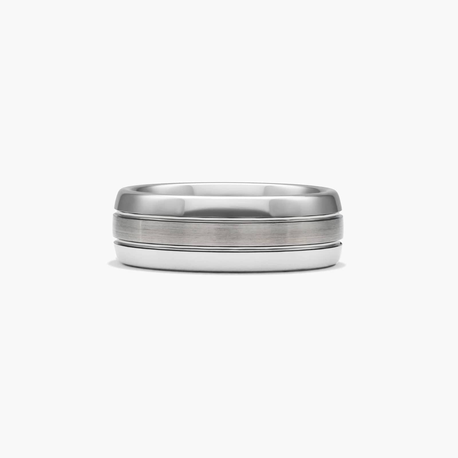 Comfort Fit Domed Men's Wedding Band In Tungsten Carbide by TRITON (8.00mm)