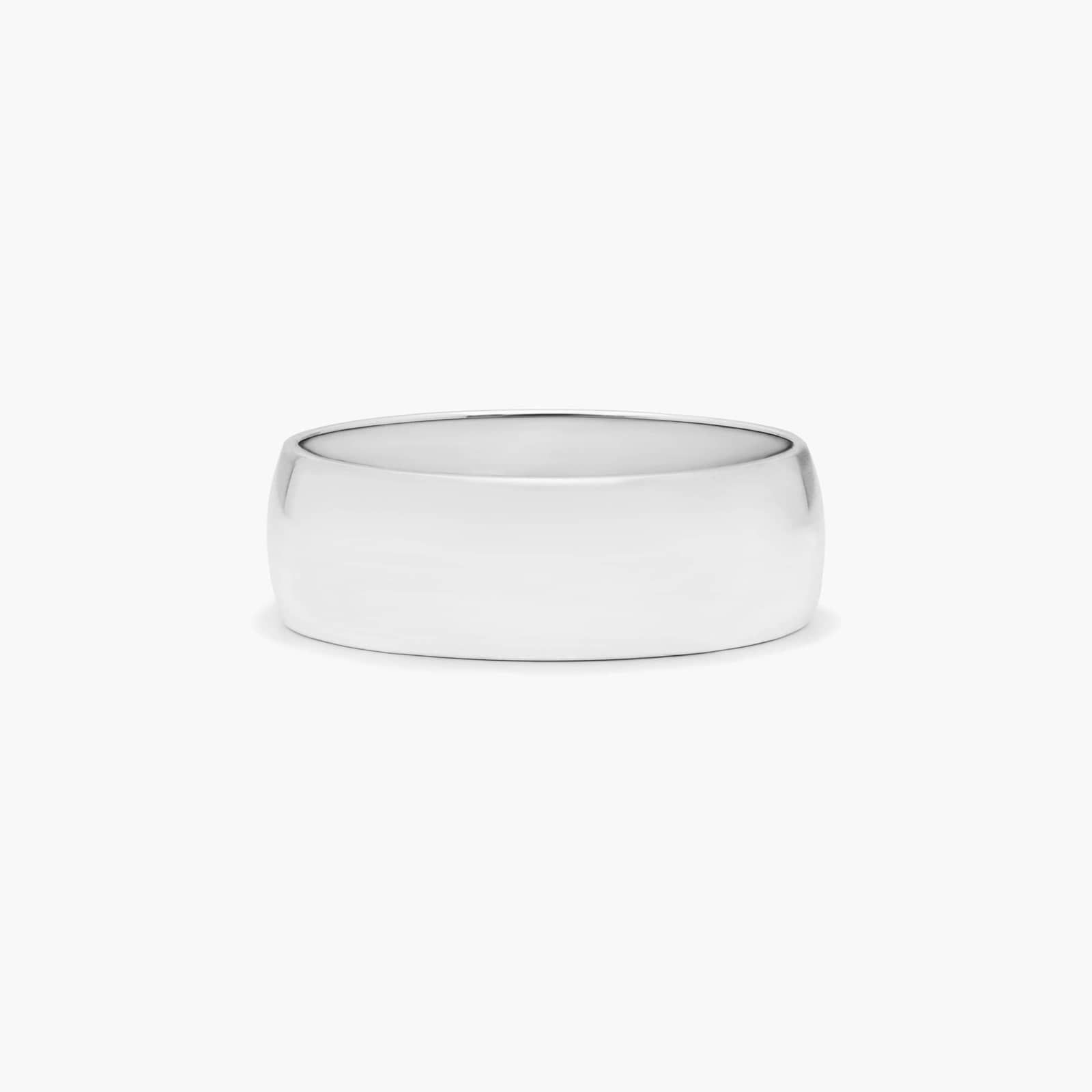 Low Dome Wedding Band In Platinum (7.00mm)