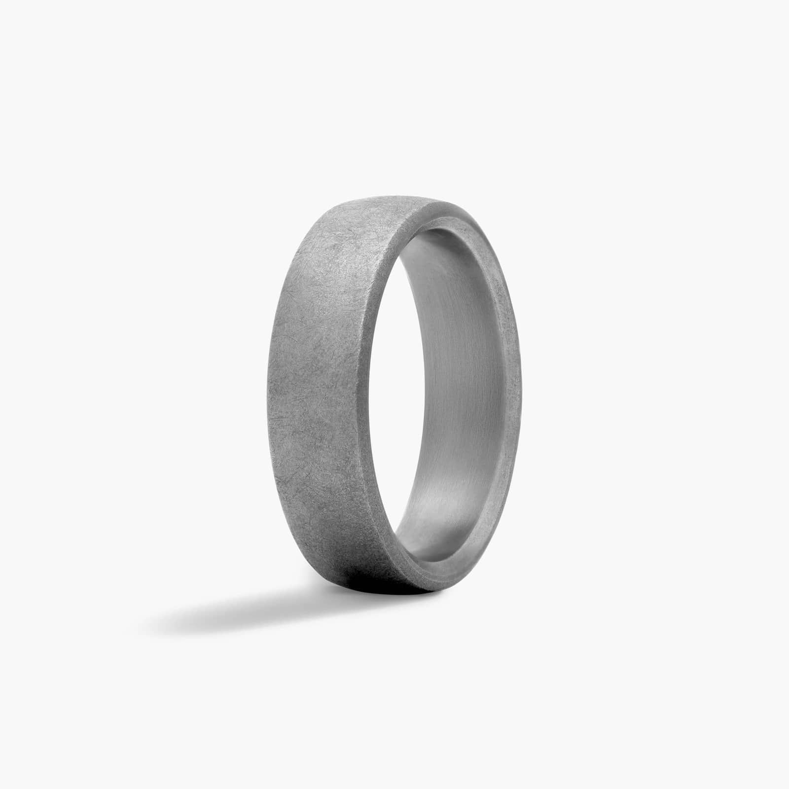 Comfort Fit Swirl Finish Men's Wedding Band In Tantalum (6.50mm)