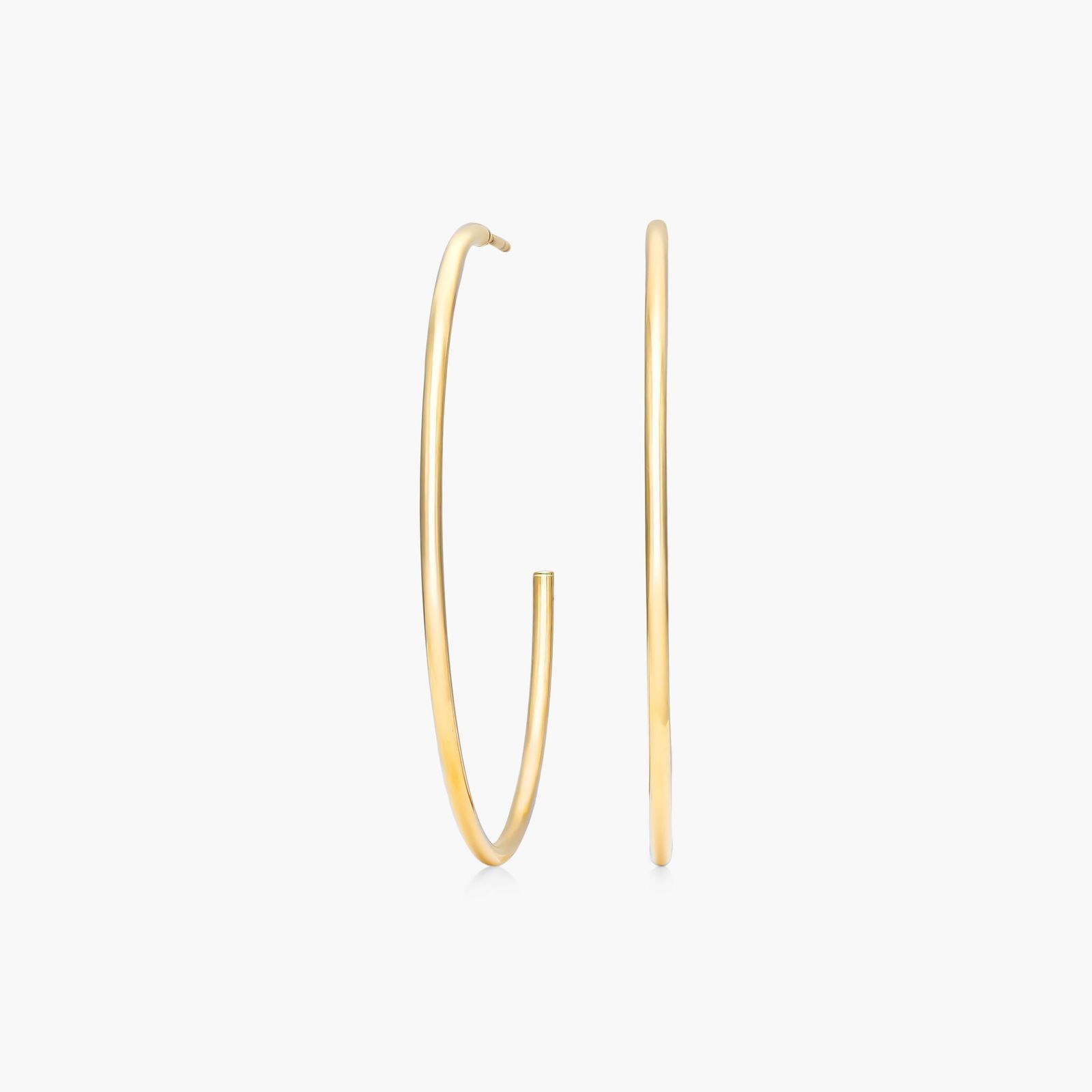 Hoop Earrings In 14K Yellow Gold
