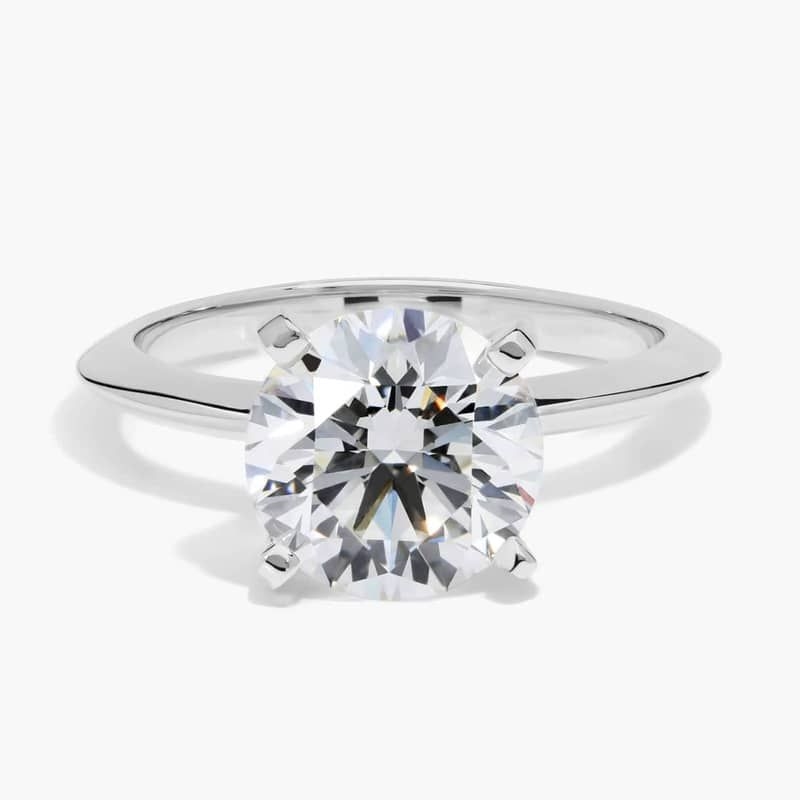 2 3/4 CT. GIA Certified Round Lab Created Diamond Classic Four Prong Solitaire Engagement Ring in Platinum