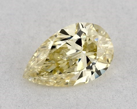 GIA 0.30 Carat Fancy Yellow-SI1 Pear Shaped Diamond