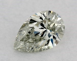 0.48 Carat Fancy Green-SI1 Pear Shaped Diamond