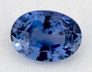 This 0.88 Oval Blue Sapphire is sold exclusively by Blue Nile 