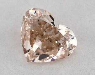 0.88 Carat Fancy Pink Blue-VS1 Heart Shaped Diamond