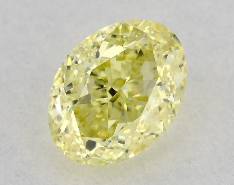 GIA 0.51 Carat Fancy Yellow-SI1 Oval Cut Diamond