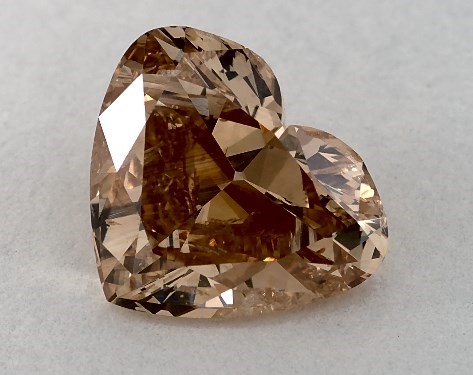 GIA 1.04 Carat Fancy Brown Orange-CO Heart Shaped Diamond