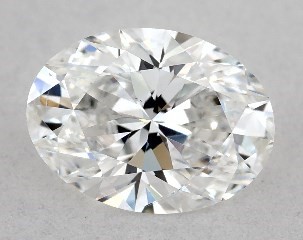 Lab-Created 0.72 Carat E-SI2 Oval Cut Diamond