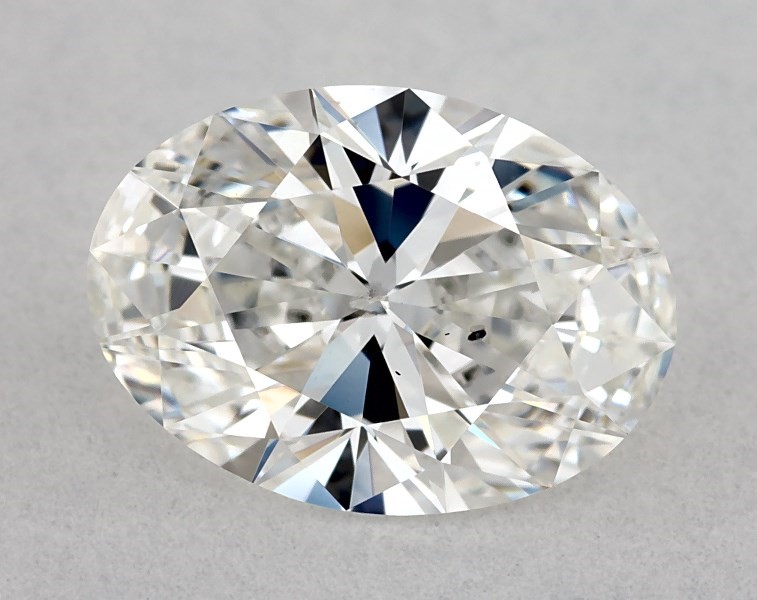 0.74 carat oval diamond, F SI1