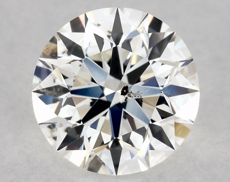 GIA 1.00 Carat H-SI2 Very Good Cut Round Diamond