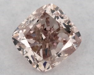 0.21 Carat Fancy Brownish Pink-SI2 Cushion Cut Diamond