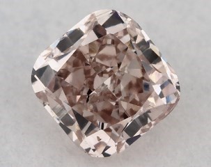 0.20 Carat Fancy Brownish Pink-SI1 Cushion Cut Diamond