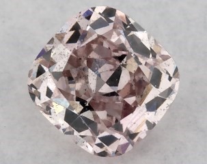 0.21 Carat Fancy Brownish Pink-SI1 Cushion Cut Diamond