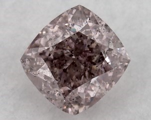 0.21 Carat Fancy Brownish Pink-SI2 Cushion Cut Diamond