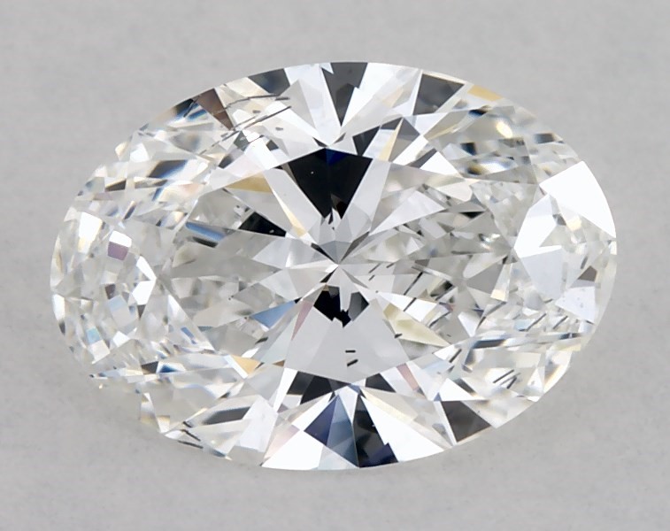 0.77 carat oval diamond, E SI1