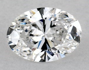 Lab-Created 0.70 Carat E-VS1 Oval Cut Diamond