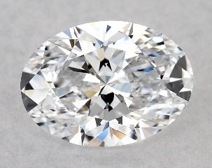 Lab-Created 0.71 Carat D-VS2 Oval Cut Diamond
