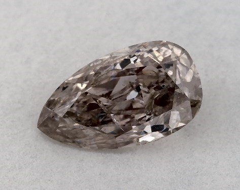 GIA 0.30 Carat Fancy Brownish Pink-CO Pear Shaped Diamond