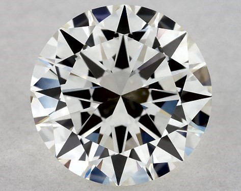 GIA 1.00 Carat J-VVS2 Very Good Cut Round Natural Diamond