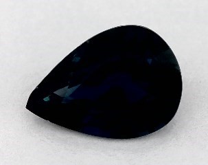 This 0.99 Pear Blue Sapphire is sold exclusively by Blue Nile 