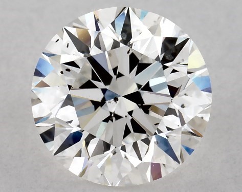 Petite Solitaire Engagement Ring in Platinum 1.00 Carat F-SI1 Excellent Cut Round Diamond