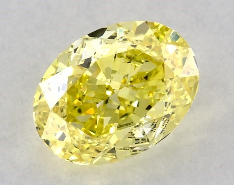 IGI 1.02 Carat Fancy Intense Yellow-VS1 Oval Cut Lab-Grown Diamond
