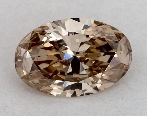 GIA 1.02 Carat Fancy Brown Orange-VS1 Oval Cut Diamond
