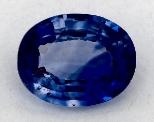 This 0.99 Oval Blue Sapphire is sold exclusively by Blue Nile 
