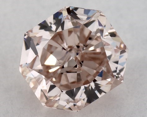 0.72 Carat Fancy Brownish Pink-SI1 Radiant Cut Diamond