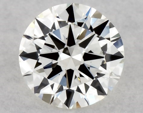 GIA 0.30 Carat J-IF Very Good Cut Round Diamond
