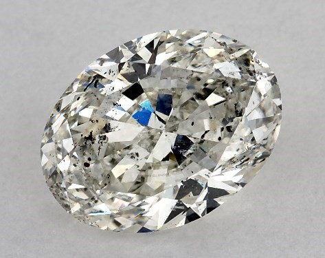 GIA 3.00 Carat K-SI2 Ideal Cut Oval Diamond