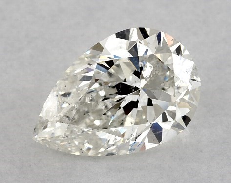 GIA 2.00 Carat J-SI2 Good Cut Pear Diamond