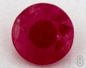 This 1.09 Round Ruby is sold exclusively by Blue Nile 