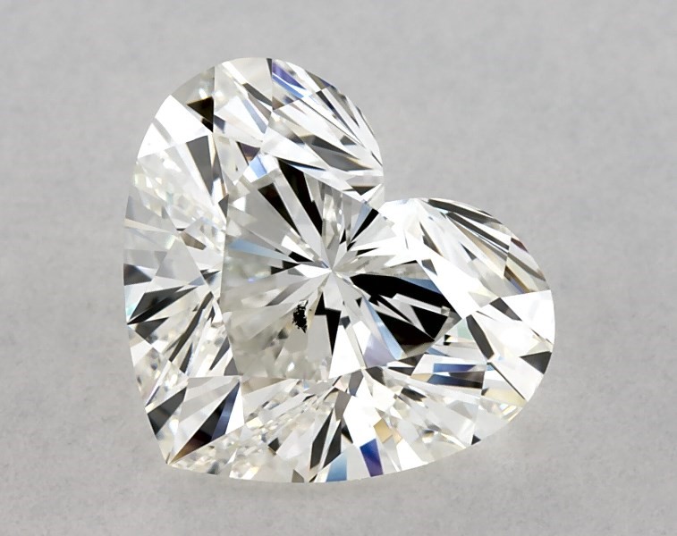 1.73 carat heart diamond, H SI1