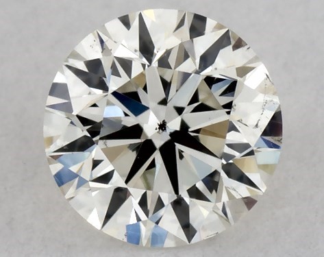 GIA 0.34 Carat J-SI1 Excellent Cut Round Diamond