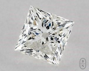 This princess cut 1 carat I color si1 clarity has a diamond grading report from GIA