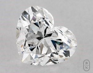 This heart shaped 1.02 carat E color si1 clarity has a diamond grading report from GIA