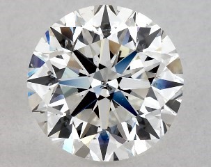 This 1 carat  round diamond G color si1 clarity has Very Good proportions and a diamond grading report from GIA