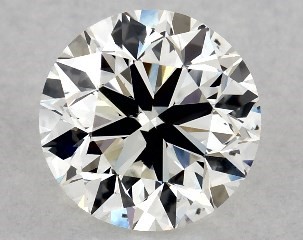 This 1 carat  round diamond J color si1 clarity has Very Good proportions and a diamond grading report from GIA