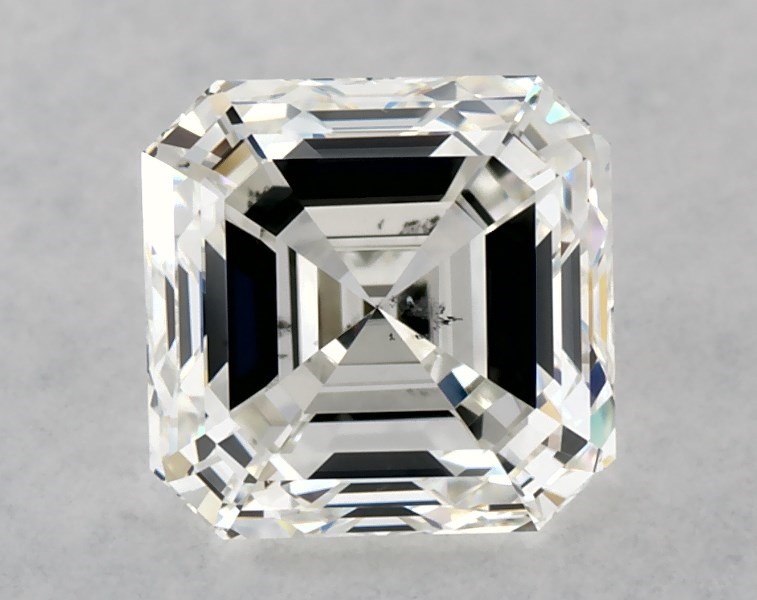 1.02 carat asscher diamond, H SI1
