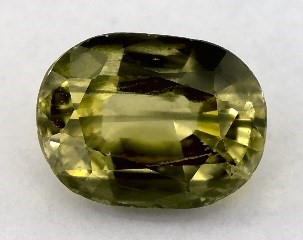 This 0.73 Oval Green Sapphire is sold exclusively by Blue Nile 