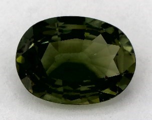 This 0.84 Oval Green Sapphire is sold exclusively by Blue Nile 