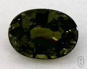 This 1.09 Oval Green Sapphire is sold exclusively by Blue Nile 